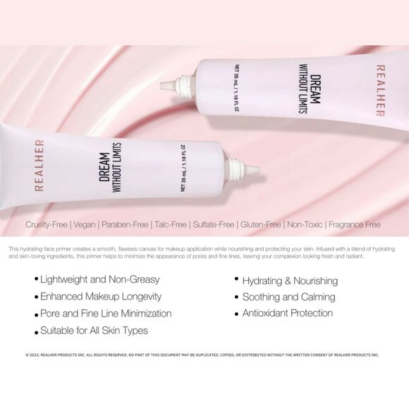 NIB Dream Without Limits Face Primer - Realher - Picture 4 of 11